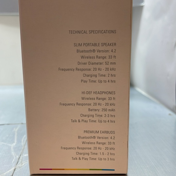 BNIB Polaroid Wireless Audio Bundle Headphone Bluetooth - Picture 5 of 6